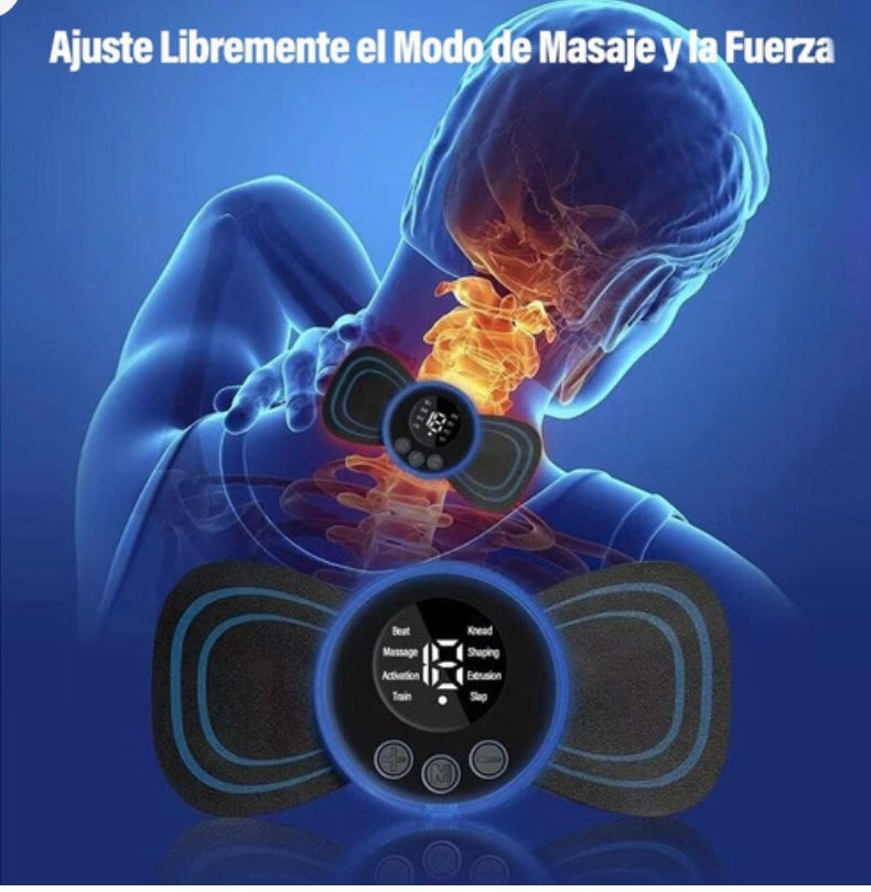 Mini Parche Masajeador Electrico Corporal Portátil